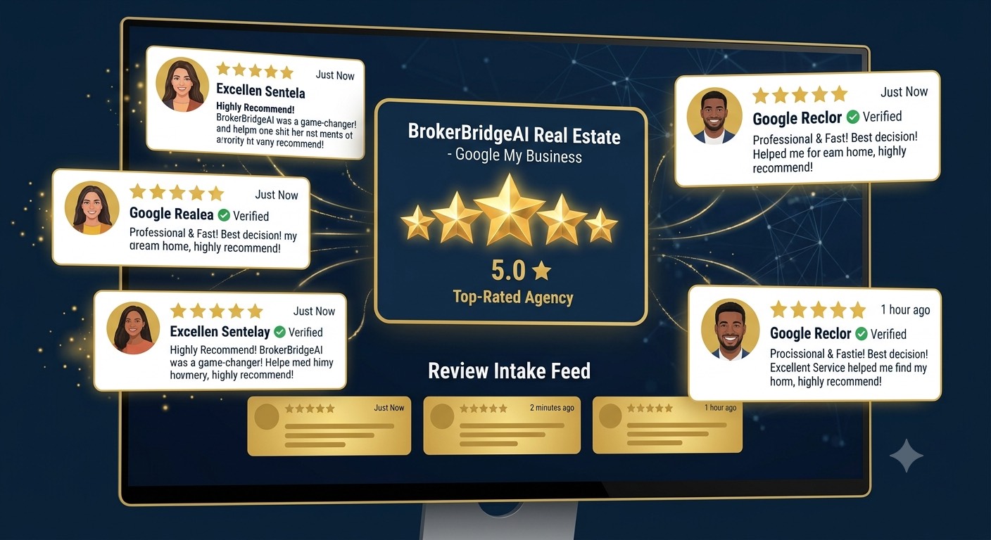 Five star review intake feed for reputation management